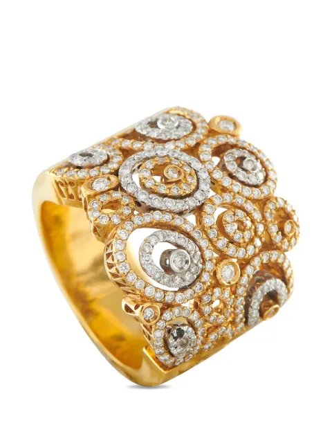 PONTE VECCHIO circular-motif diamond ring Gold PV16050426
