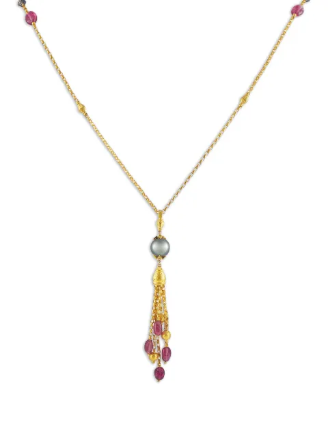 Konstantino Tahitian-pearl and tourmaline necklace Gold KS04050426