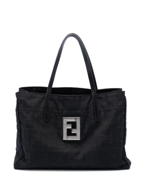 Fendi Pre-Owned 2000-2010 Zucca Canvas tote bag Black KLHPD0IY4KDW8LTS