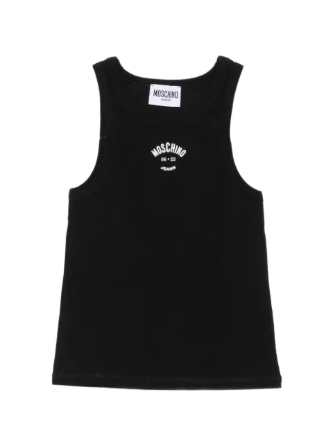 MOSCHINO JEANS ribbed-knit tank top Black J08013252