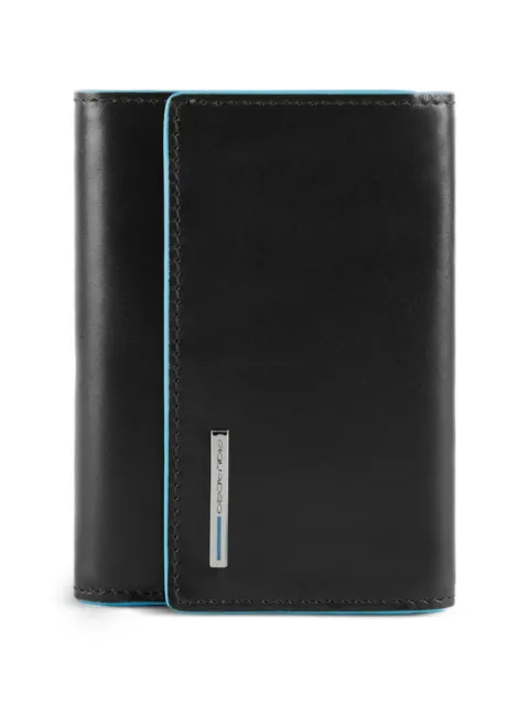 PIQUADRO trifold leather wallet Black PD5216B2R