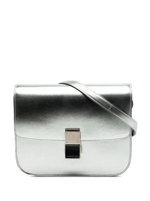 Celine Pre-Owned 2015 Medium Calfskin Classic Box crossbody bag Silver 4Q5YASAOYU9FJ3FY