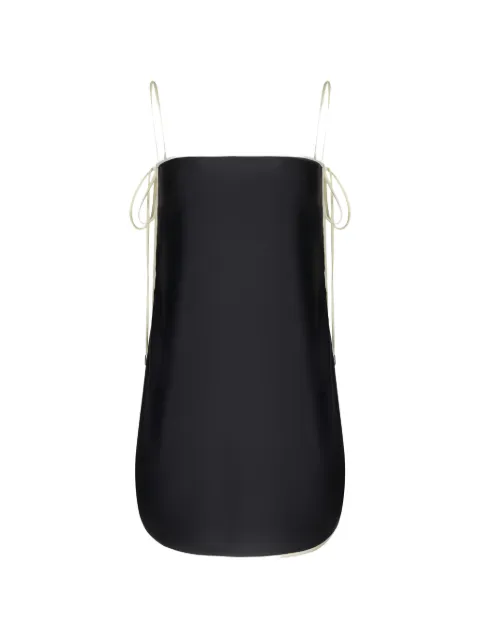 TEMILY contrast-trim spaghetti-strap mini dress Black EBSBMD02OBSDNIVRY
