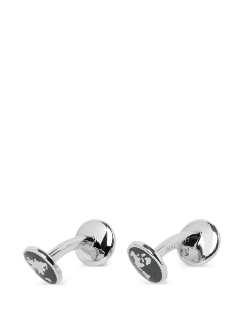 Hackett London Globe cufflinks Silver HM1000025