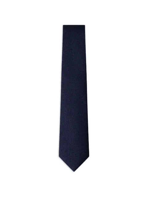 Hackett London textured tie Blue HM0500129