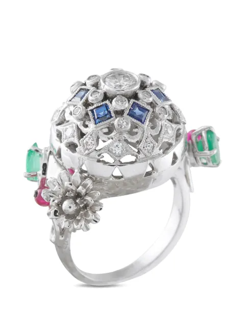 LB Exclusive multi-stone ring Silver MF06050526