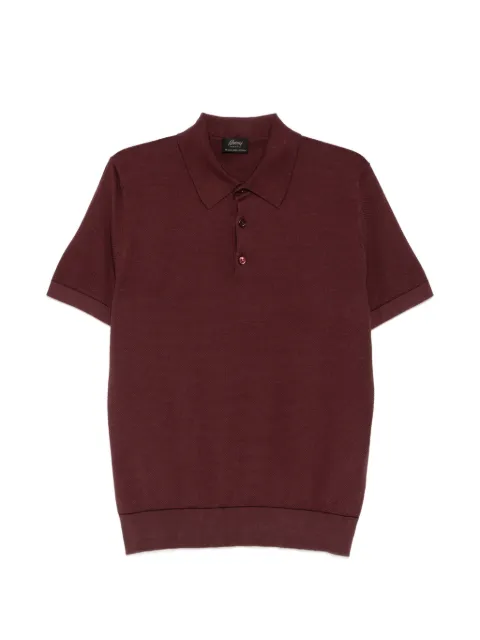 Brioni short-sleeve polo shirt Red UMR20OP0K152241
