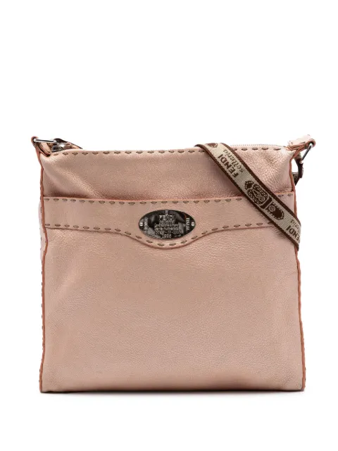 Fendi Pre-Owned 2000-2010 Leather Selleria crossbody bag Pink 85ACXD659104F4WB
