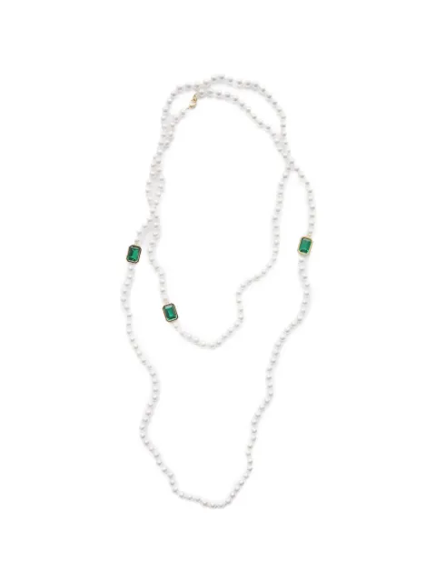 Izabel Display Mega Pearl cubic-zirconia necklace Gold CCMPNGG160