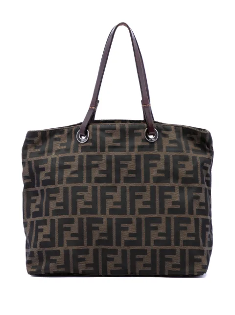 Fendi Pre-Owned 2000-2010 Zucca Canvas tote bag Brown 5DV71JXO23CKKUX3