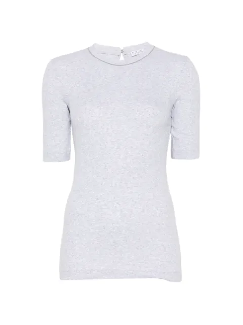 Brunello Cucinelli Monili-trim short-sleeve T-shirt Grey MPTC8BJ310C8003