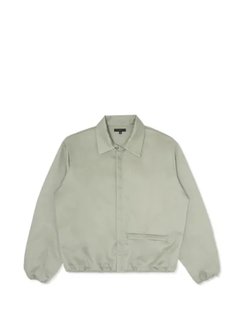 Lady White Co. point-collar twill jacket Green LWOW802