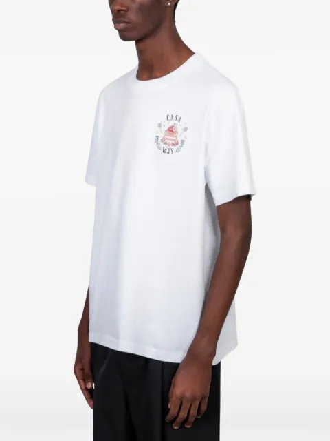 Casablanca Casa Way graphic-print T-shirt White MPF26JTS00105