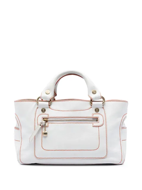 Celine Pre-Owned 20th Century Leather Boogie handbag White W7SR4LXRP7QHG6S1