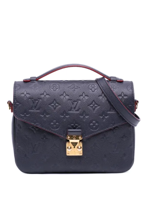 Louis Vuitton Pre-Owned 2017 Monogram Empreinte Pochette Metis satchel Blue 3SYL0QE46W6MJH3U