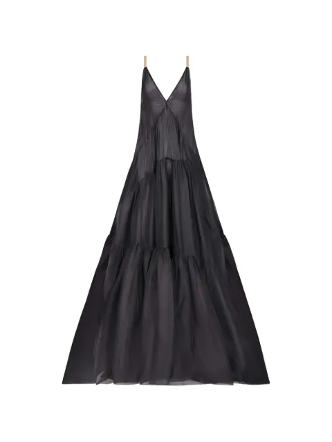 TEMILY sequin-embellished tiered maxi dress Black EBTDTG02OBSDN