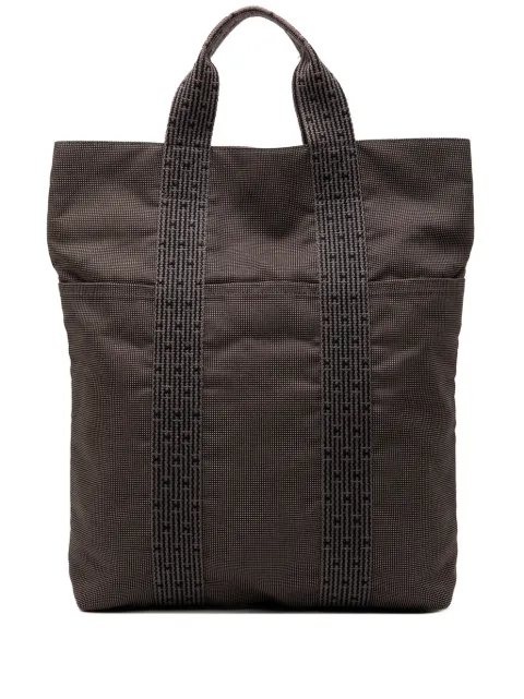 Hermès Pre-Owned 20th Century Canvas Herline Cabas tote bag Grey KS66EHZJJ058VKRC