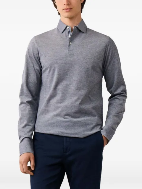 Hackett London long-sleeve polo shirt Blue HM5500041