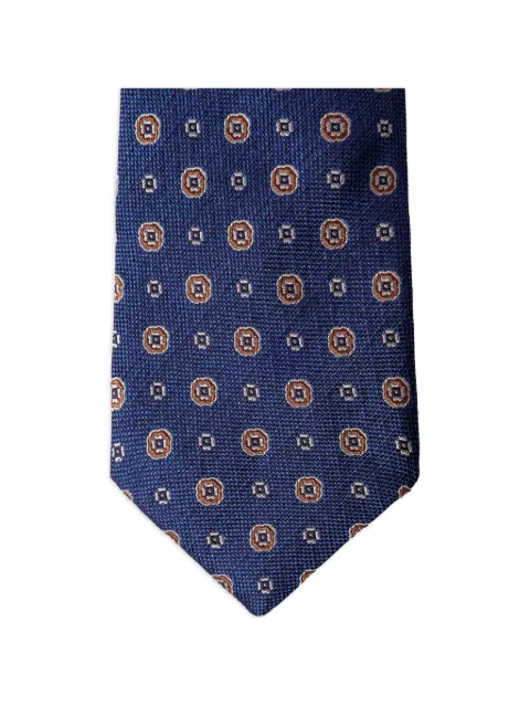Hackett London Medal Flower tie Blue HM0500137