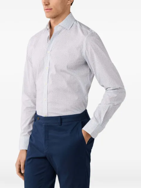 Hackett London cotton shirt Blue HM3010759