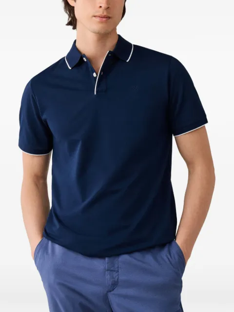Hackett London mercerised cotton-pique polo shirt Blue HM5600199