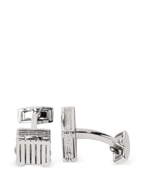 Hackett London suitcase-motif cufflinks Silver HM1000026