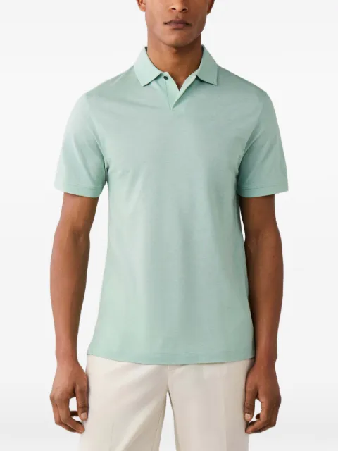 Hackett London short-sleeve piqué polo shirt Green HM5600202