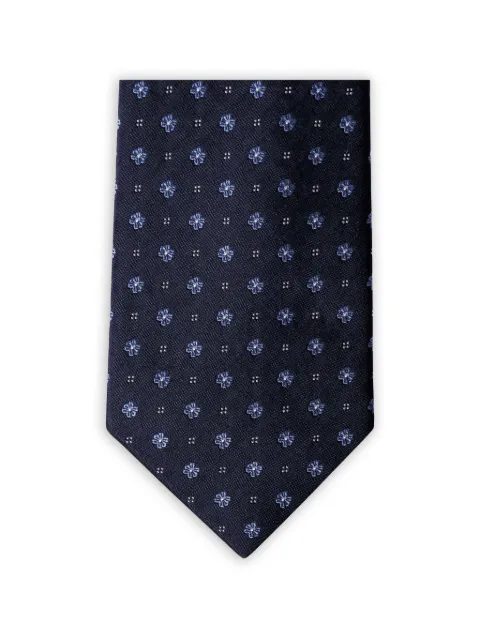 Hackett London floral-embroidered tie Blue HM0500131