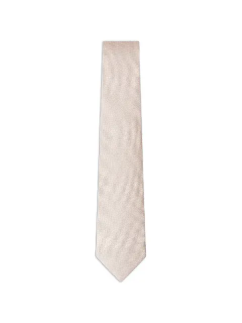 Hackett London textured tie Neutrals HM0500129