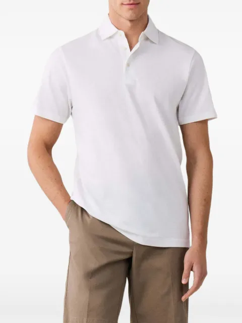 Hackett London half-button polo shirt Brown HM5600201