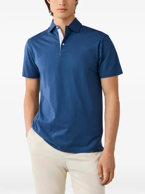 Hackett London cotton polo shirt Blue HM5600197
