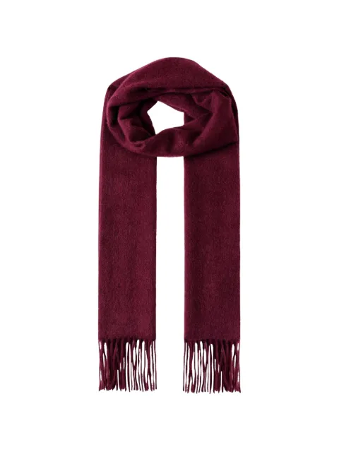 Hackett London fringed-edge scarf Red HM0400108
