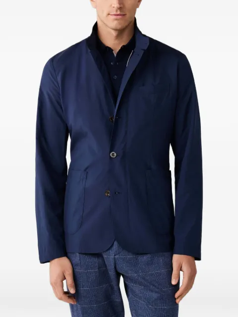 Hackett London stand-up collar blazer Blue HM4000202