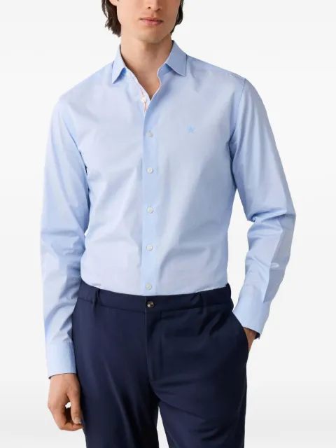 Hackett London hairline-stripe tailored-fit shirt Blue HM3010755