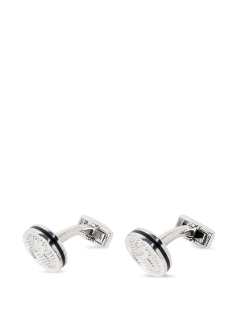 Hackett London Brolly Bowler round cufflinks Silver HM1000024