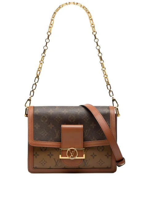 Louis Vuitton Pre-Owned 2020 Monogram Reverse Dauphine MM satchel Brown F790L2Y7G1G0YCDW