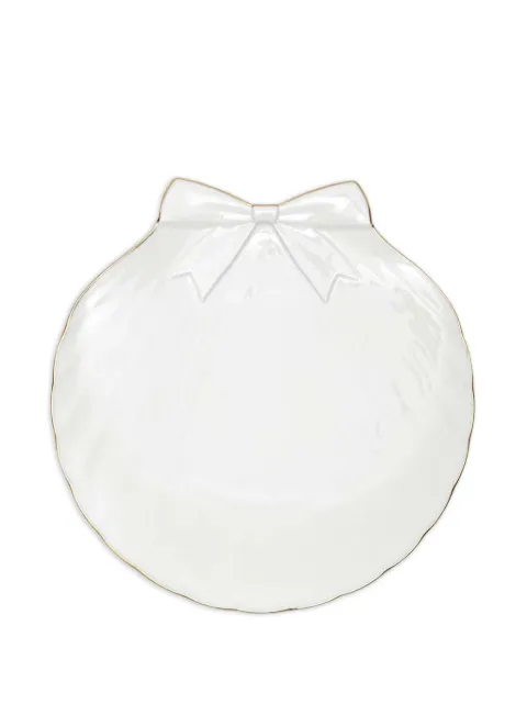 Gohar World Sadaf bow-detail dinner plate White SADAFPLATEDINNER