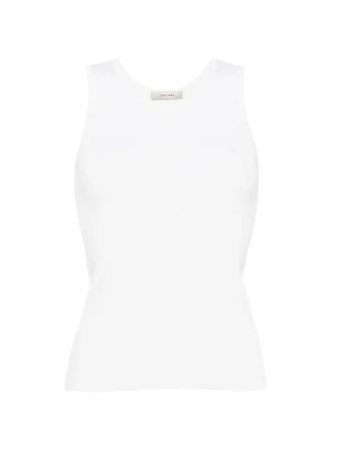 IVORY PARIS Elsa ribbed-knit tank top Neutrals ELSA