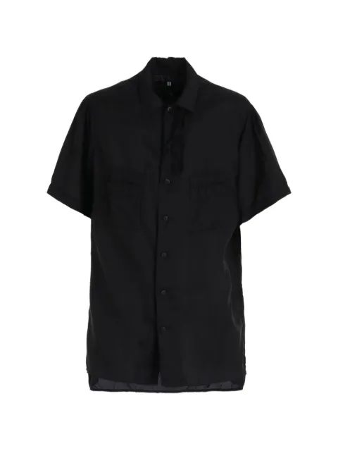 Y's patch-pocket short-sleeve shirt Black MKB302364