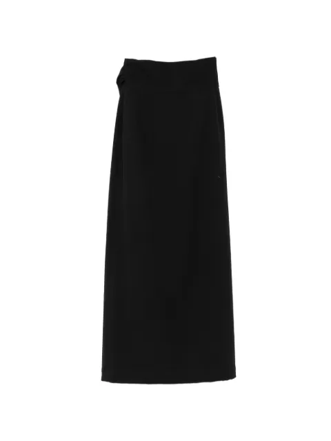Marie Adam-Leenaerdt tie-fastening wrap maxi skirt Black S6M80331000