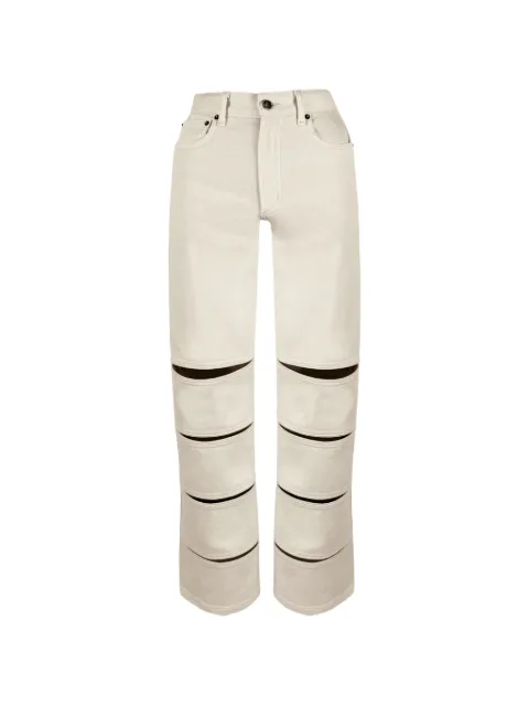 Contessa Mills Arcana cut-out jeans Neutrals CM00013TOFU