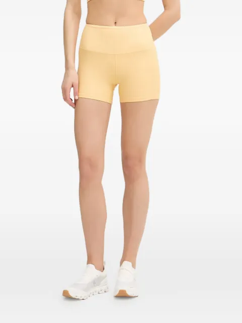 Casall logo-print high-waisted shorts Yellow 23149