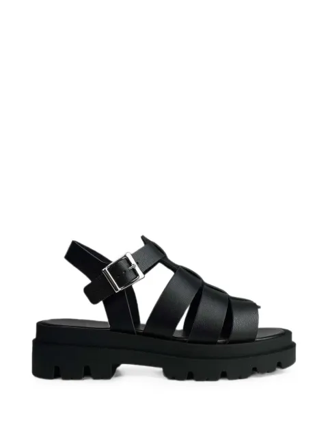 Altercore Elio buckle-fastening caged sandals Black ELIO