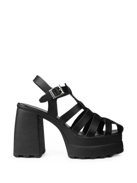 Altercore Amy cage-style platform sandals Black AMY