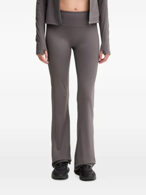 Casall logo-print flared trousers Grey 25042