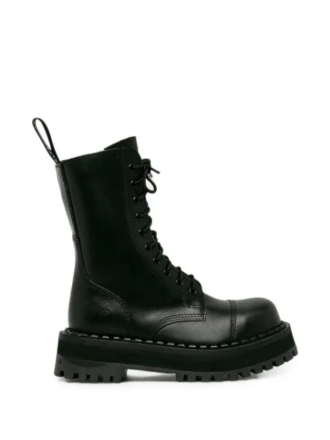 Altercore 353 lace-up platform boots Black 353
