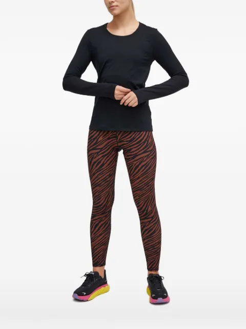 Casall mesh-panelled long-sleeve T-shirt Black 20452
