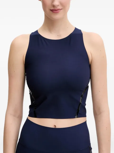 Casall Sculpture cropped racerback top Blue 25004