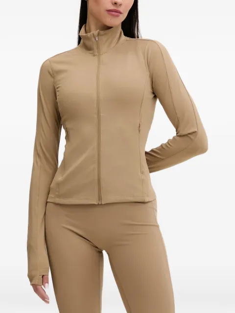 Casall zip-up thumb-slot jacket Neutrals 25217