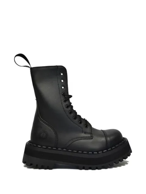 Altercore lace-up platform boots Black 353VEGAN